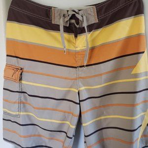 Quicksilver Men's Board Shorts Horizontal Stripes